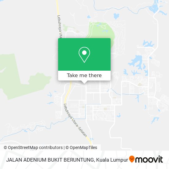 JALAN ADENIUM BUKIT BERUNTUNG map