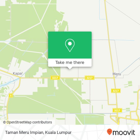 Taman Meru Impian map