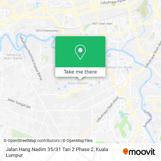 Peta Jalan Hang Nadim 35 / 31 Tari 2 Phase 2