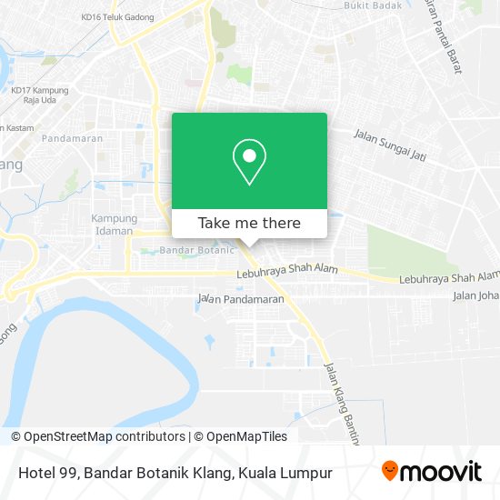 Hotel 99, Bandar Botanik Klang map
