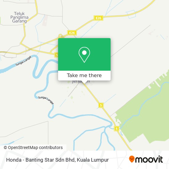 Honda - Banting Star Sdn Bhd map