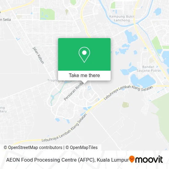 AEON Food Processing Centre (AFPC) map