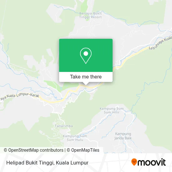Helipad Bukit Tinggi map