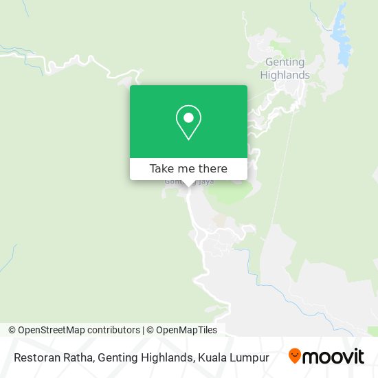Restoran Ratha, Genting Highlands map