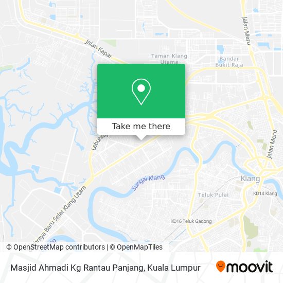 Masjid Ahmadi Kg Rantau Panjang map