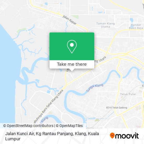 Peta Jalan Kunci Air, Kg Rantau Panjang, Klang