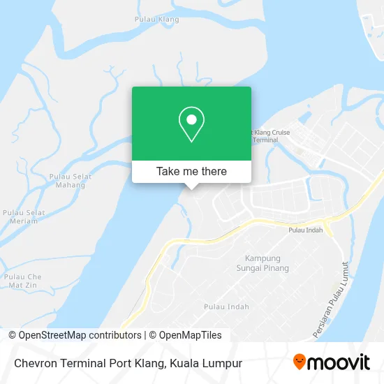 Chevron Terminal Port Klang map