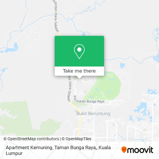 Peta Apartment Kemuning, Taman Bunga Raya,