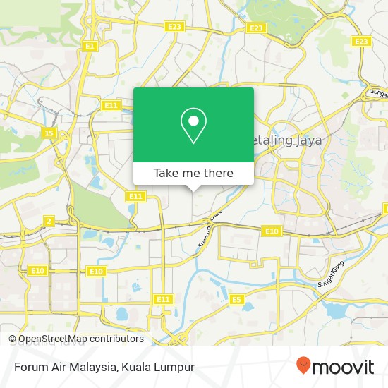 Forum Air Malaysia map