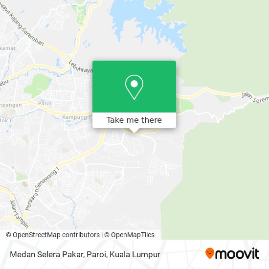 Medan Selera Pakar, Paroi map