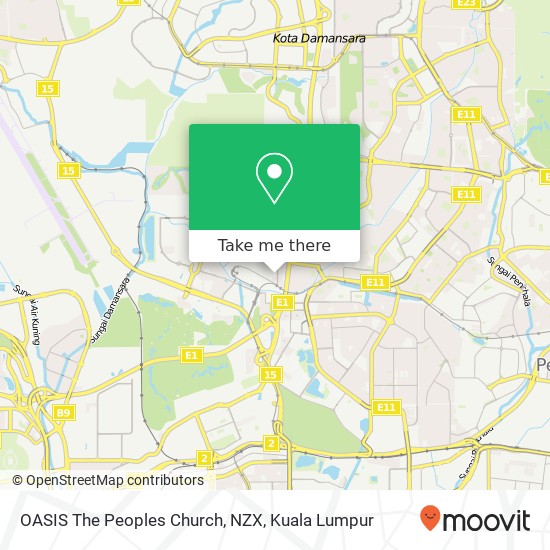 OASIS The Peoples Church, NZX map