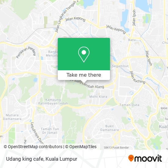 Udang king cafe map