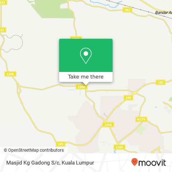 Masjid Kg Gadong S/c map