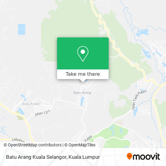Batu Arang Kuala Selangor map