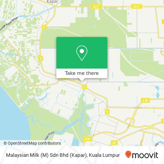 Malaysian Milk (M) Sdn Bhd (Kapar) map