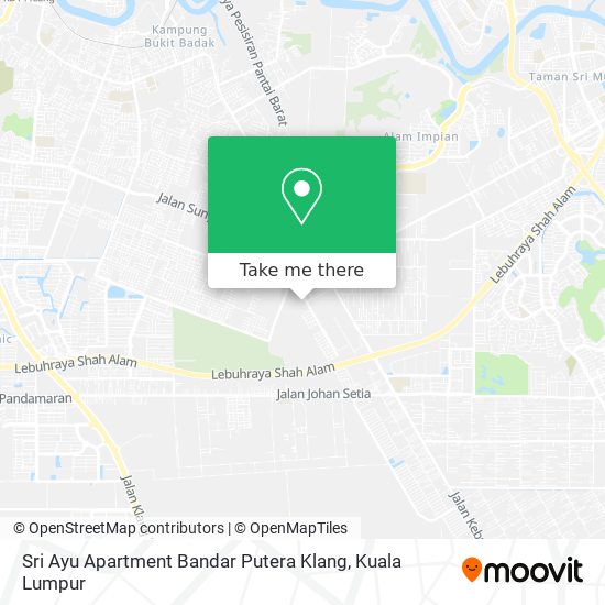 Peta Sri Ayu Apartment Bandar Putera Klang