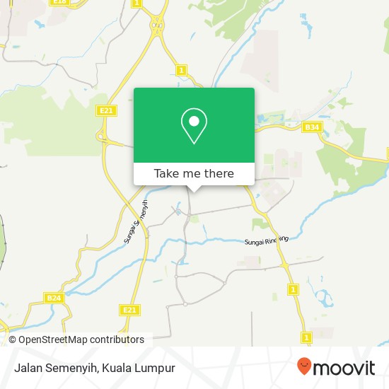 Jalan Semenyih map