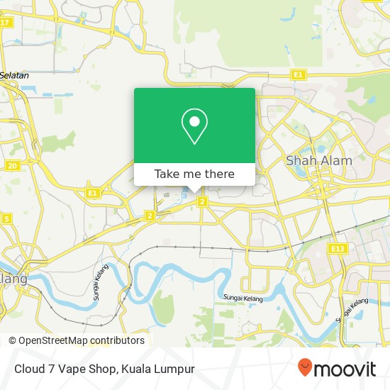 Cloud 7 Vape Shop map