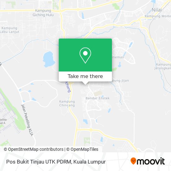 Pos Bukit Tinjau UTK PDRM map