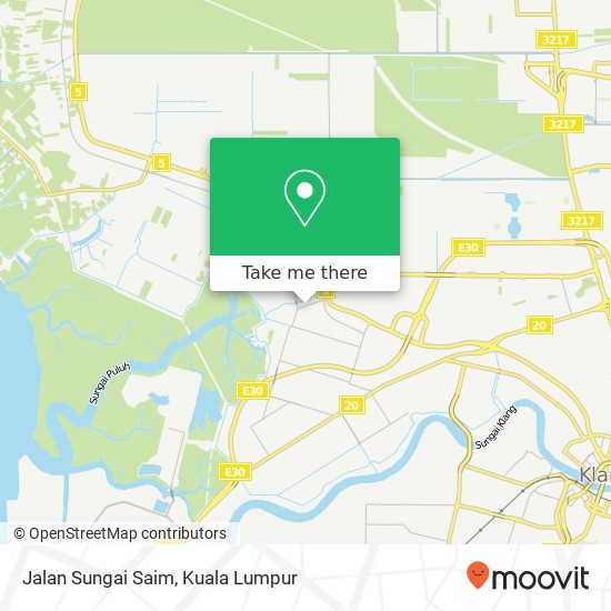 Jalan Sungai Saim map