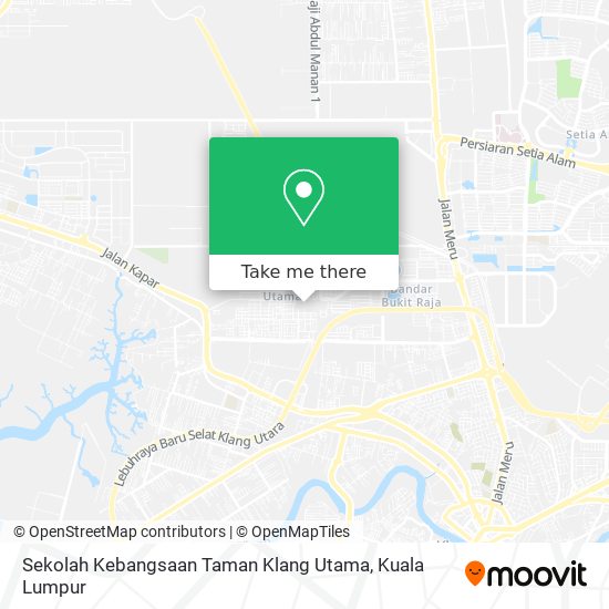 Sekolah Kebangsaan Taman Klang Utama map