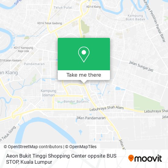 Peta Aeon Bukit Tinggi Shopping Center oppsite BUS STOP