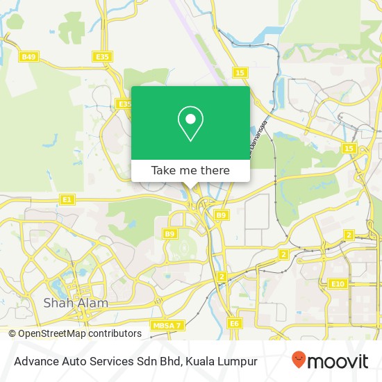 Advance Auto Services Sdn Bhd map