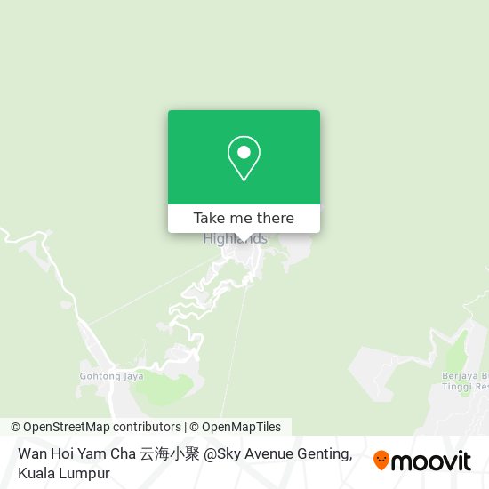 Wan Hoi Yam Cha 云海小聚 @Sky Avenue Genting map