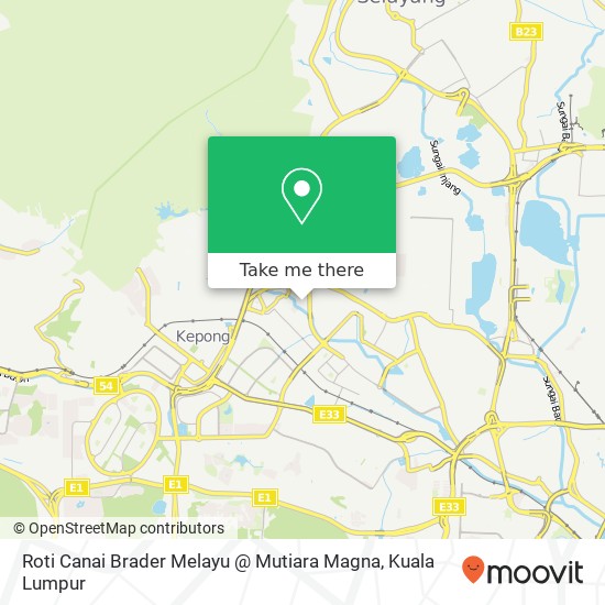 Roti Canai Brader Melayu @ Mutiara Magna map