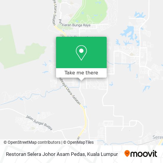 Restoran Selera Johor Asam Pedas map