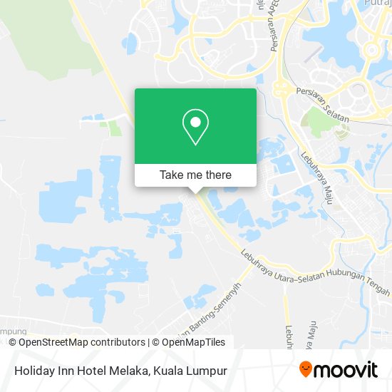 Holiday Inn Hotel Melaka map