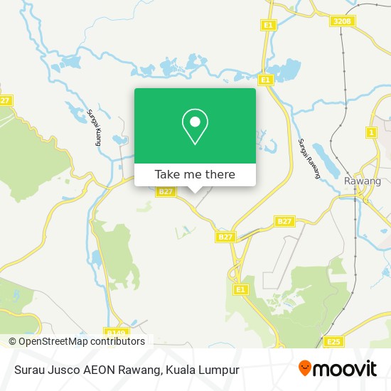Surau Jusco AEON Rawang map