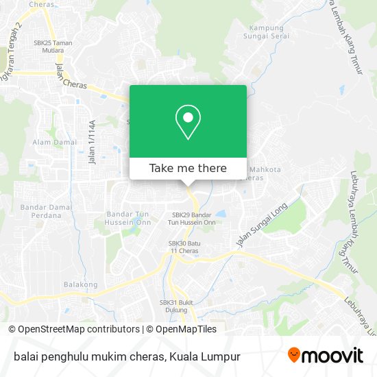 Peta balai penghulu mukim cheras