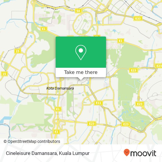 Peta Cineleisure Damansara