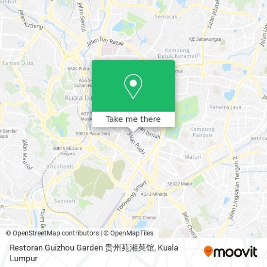 Restoran Guizhou Garden 贵州苑湘菜馆 map