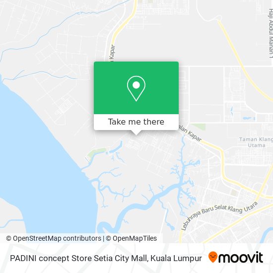 PADINI concept Store Setia City Mall map