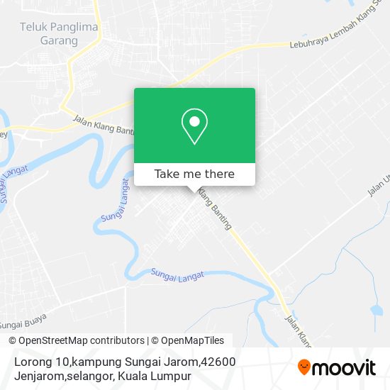 Lorong 10,kampung Sungai Jarom,42600 Jenjarom,selangor map