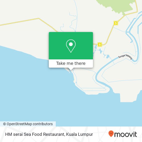 Peta HM serai Sea Food Restaurant