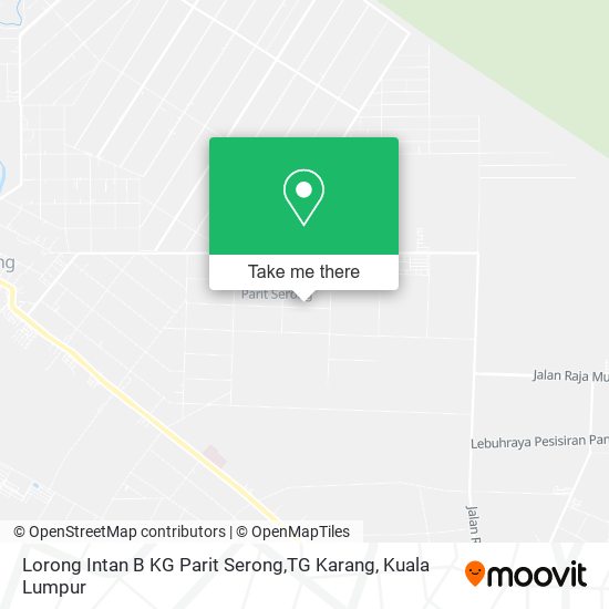 Lorong Intan B KG Parit Serong,TG Karang map