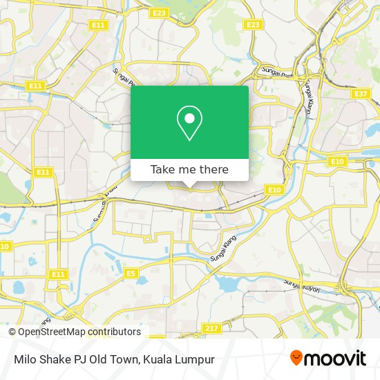 Milo Shake PJ Old Town map