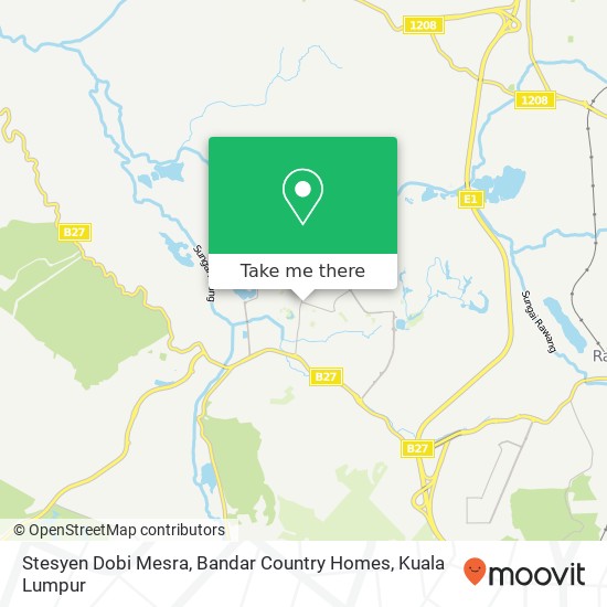 Peta Stesyen Dobi Mesra, Bandar Country Homes