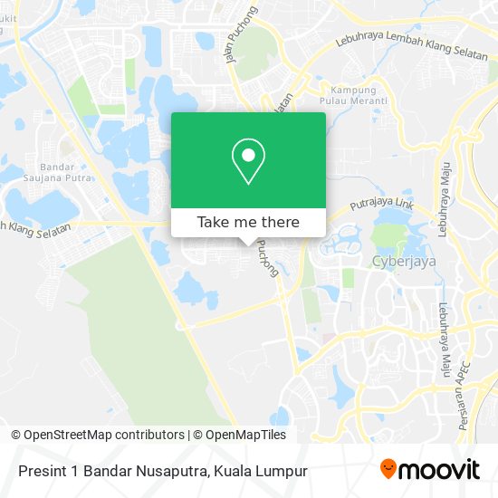 Peta Presint 1 Bandar Nusaputra