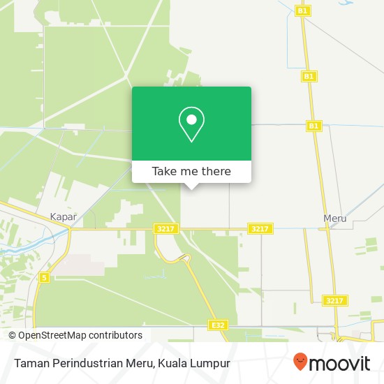 Taman Perindustrian Meru map