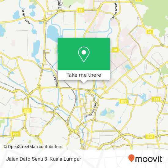 Jalan Dato Senu 3 map