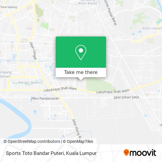 Sports Toto Bandar Puteri map