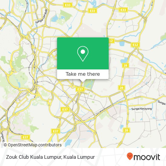 Peta Zouk Club Kuala Lumpur