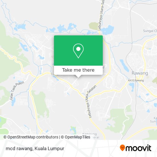 mcd rawang map