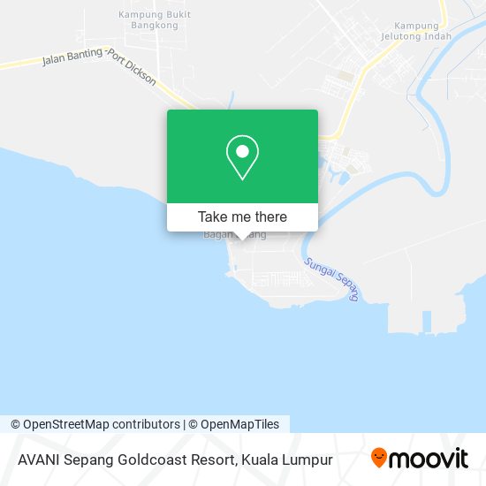 AVANI Sepang Goldcoast Resort map