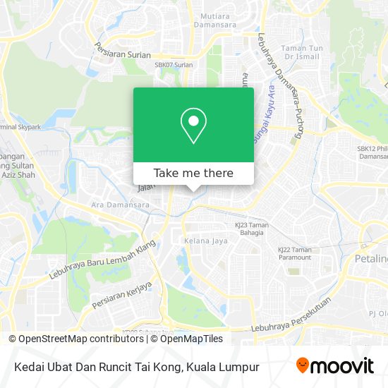 Kedai Ubat Dan Runcit Tai Kong map