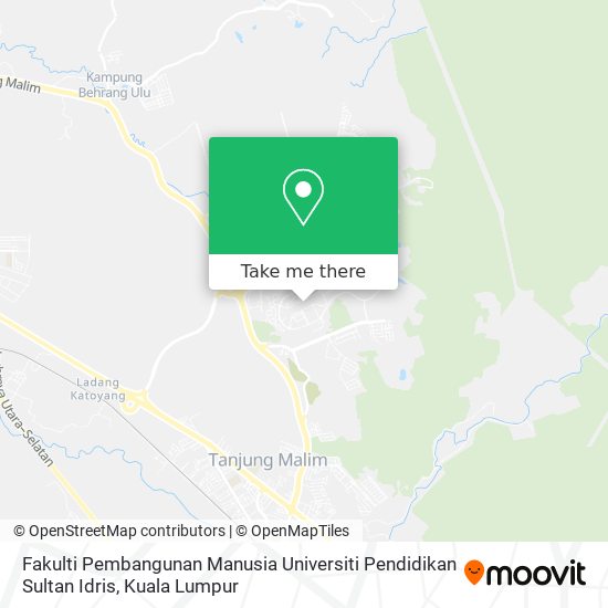 Peta Fakulti Pembangunan Manusia Universiti Pendidikan Sultan Idris